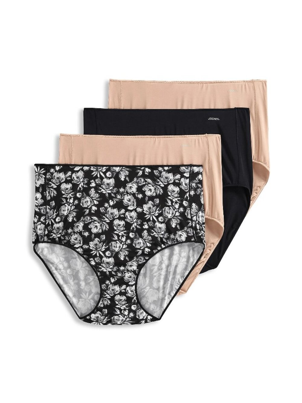 Jockey No Panty Line Promise Full Brief Panties SET OF 4 BASICS SZ 8 A653939 NEW